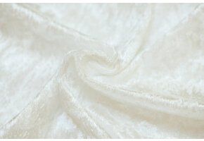 Velours de pannes uni ecru