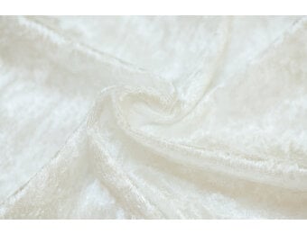 Velours de pannes uni ecru
