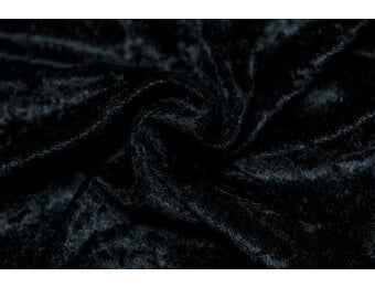 Velours de pannes uni zwart