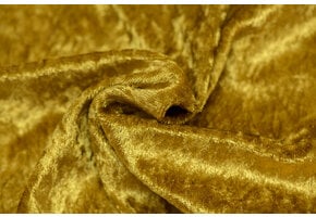 Velours de pannes uni goud