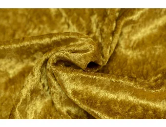 Velours de pannes uni goud