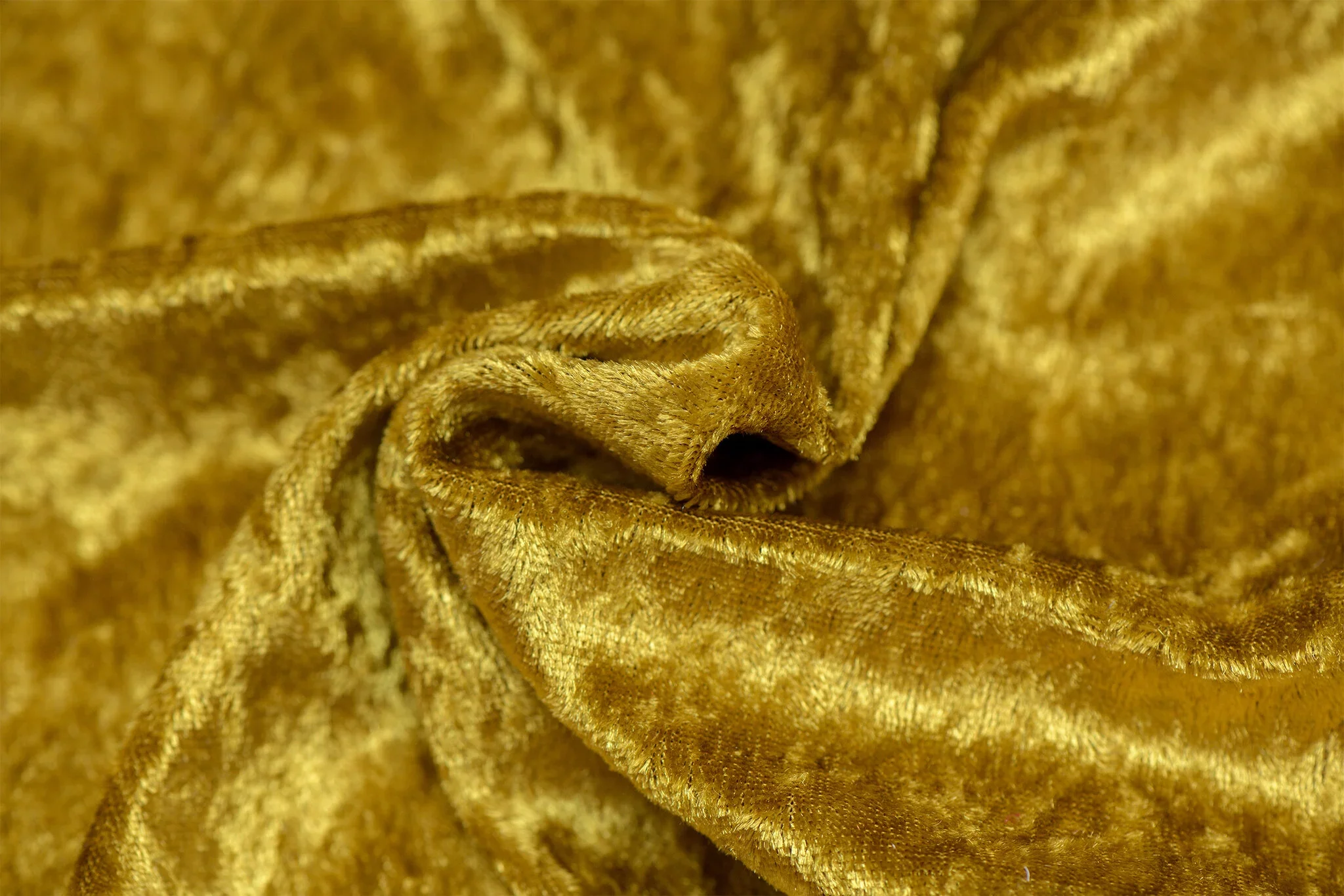 Velours de pannes uni goud