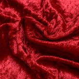 Velours de pannes uni bordeaux