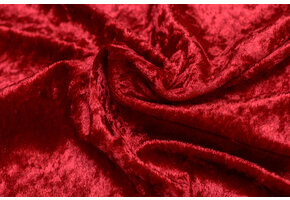 Velours de pannes uni bordeaux