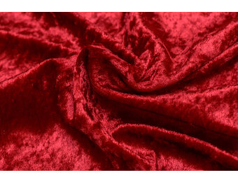 Velours de pannes uni bordeaux