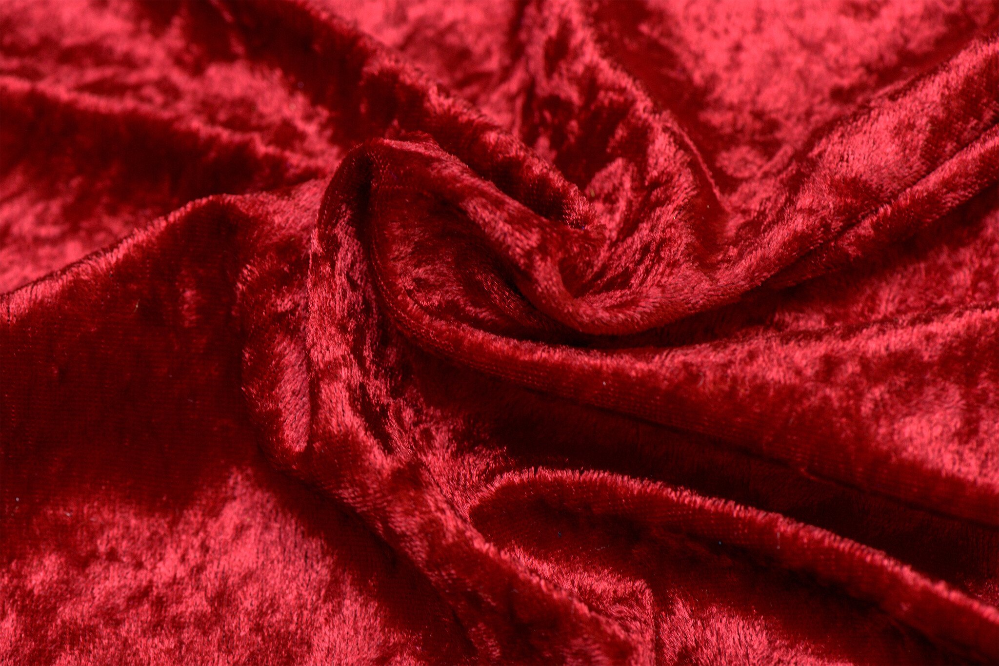 Velours de pannes uni bordeaux