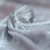 Velours de pannes uni zilvergrijs