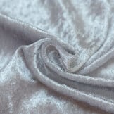 Velours de pannes uni zilvergrijs