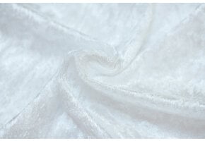 Velours de pannes uni wit