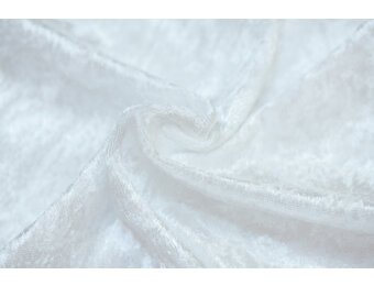 Velours de pannes uni wit