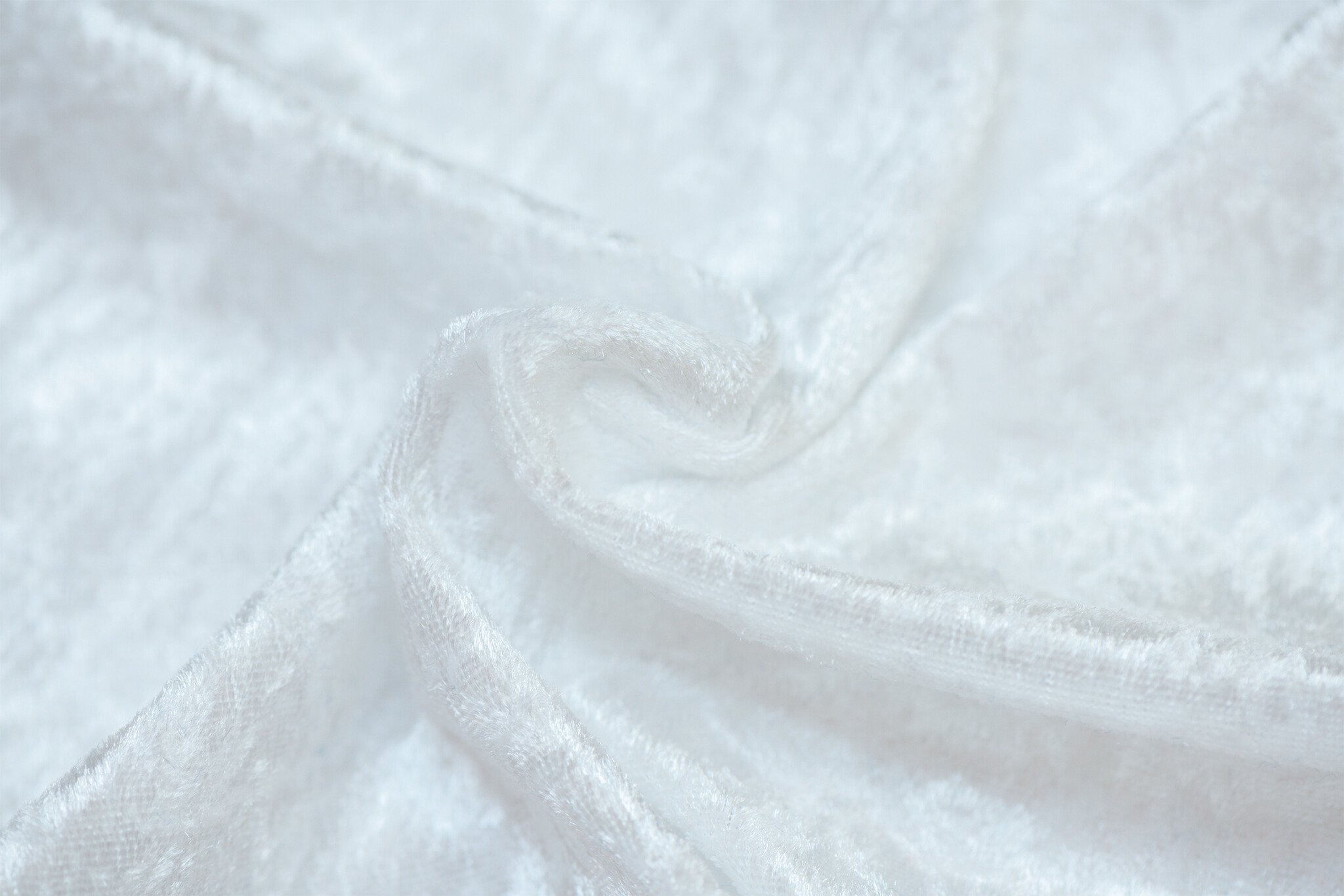 Velours de pannes uni wit