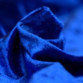 Velours de pannes uni blauw