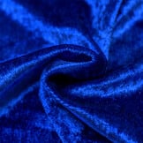 Velours de pannes uni blauw