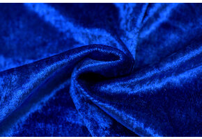 Velours de pannes uni blauw