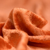 Velours de pannes uni donker oranje