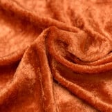 Velours de pannes uni donker oranje
