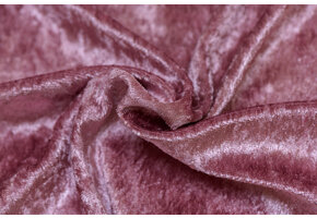 Velours de pannes uni oud rose