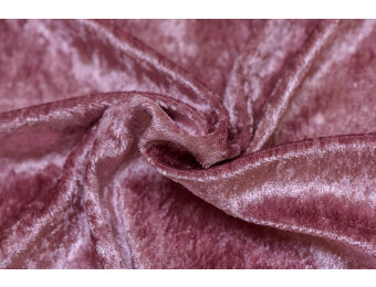 Velours de pannes uni oud rose