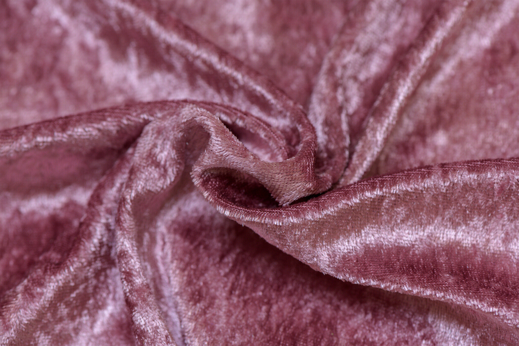 Velours de pannes uni oud rose