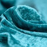 Velours de pannes uni zeegroen