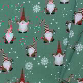 Katoen kerstkabouters groen