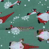 Katoen kerstkabouters groen