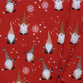 Katoen kerstkabouters rood