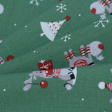 Katoen kerstrendieren groen