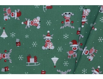 Katoen kerstrendieren groen