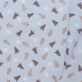 Katoen kerstbomen lichtgrijs