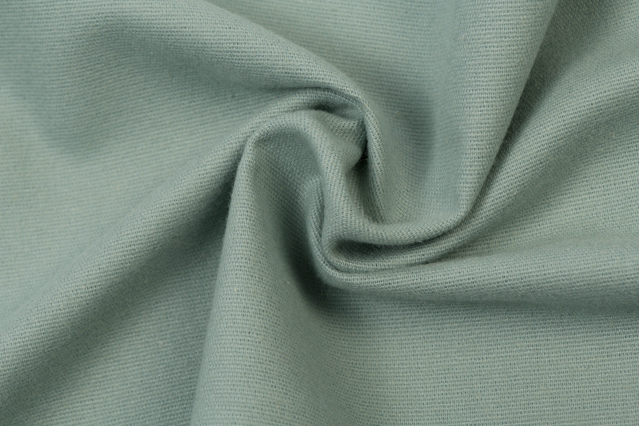 Katoen Flanel Uni Dusty Mint