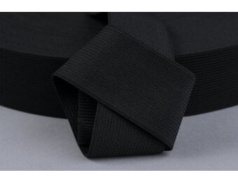 Band Elastiek 60mm Zwart