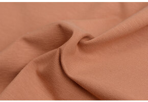 Organic French Terry Stof Donker Salmon