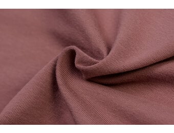 Organic French Terry Stof Oud Mauve