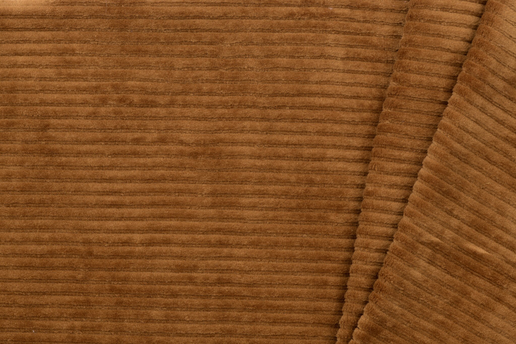 Brede Ribfluweel Jersey Stof Cognac – Zacht, Soepel & Rekbaar