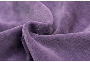 Nicky Velours Stof Dusty Paars