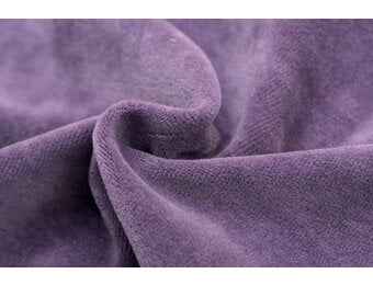 Nicky Velours Stof Dusty Paars