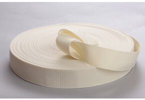 Tassenband Ecru 25mm