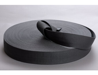 Tassenband Donkergrijs 25mm