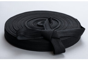 Keperband Katoen Zwart 25mm