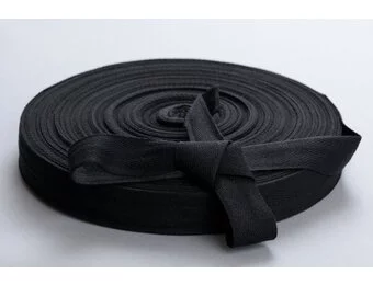 Keperband Katoen Zwart 15mm