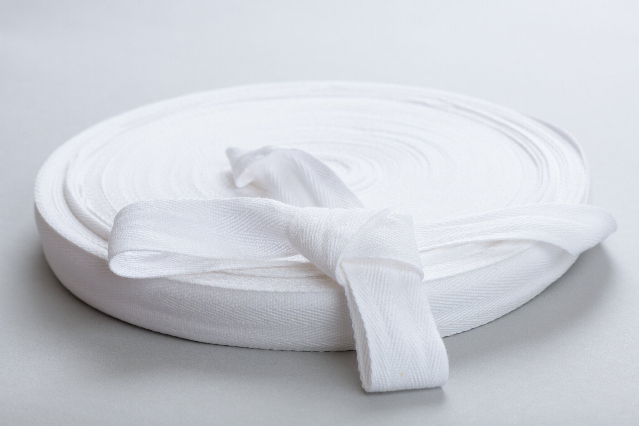 Keperband Katoen Wit 15mm