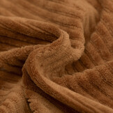 Brede Ribfluweel Jersey Stof Cognac – Zacht, Soepel & Rekbaar