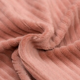 Brede Ribfluweel Jersey Stof Klei Roze – Zacht & Stijlvol