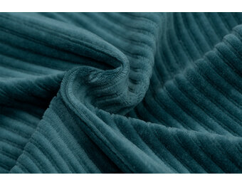 Brede Ribfluweel Jersey Stof Emerald Groen