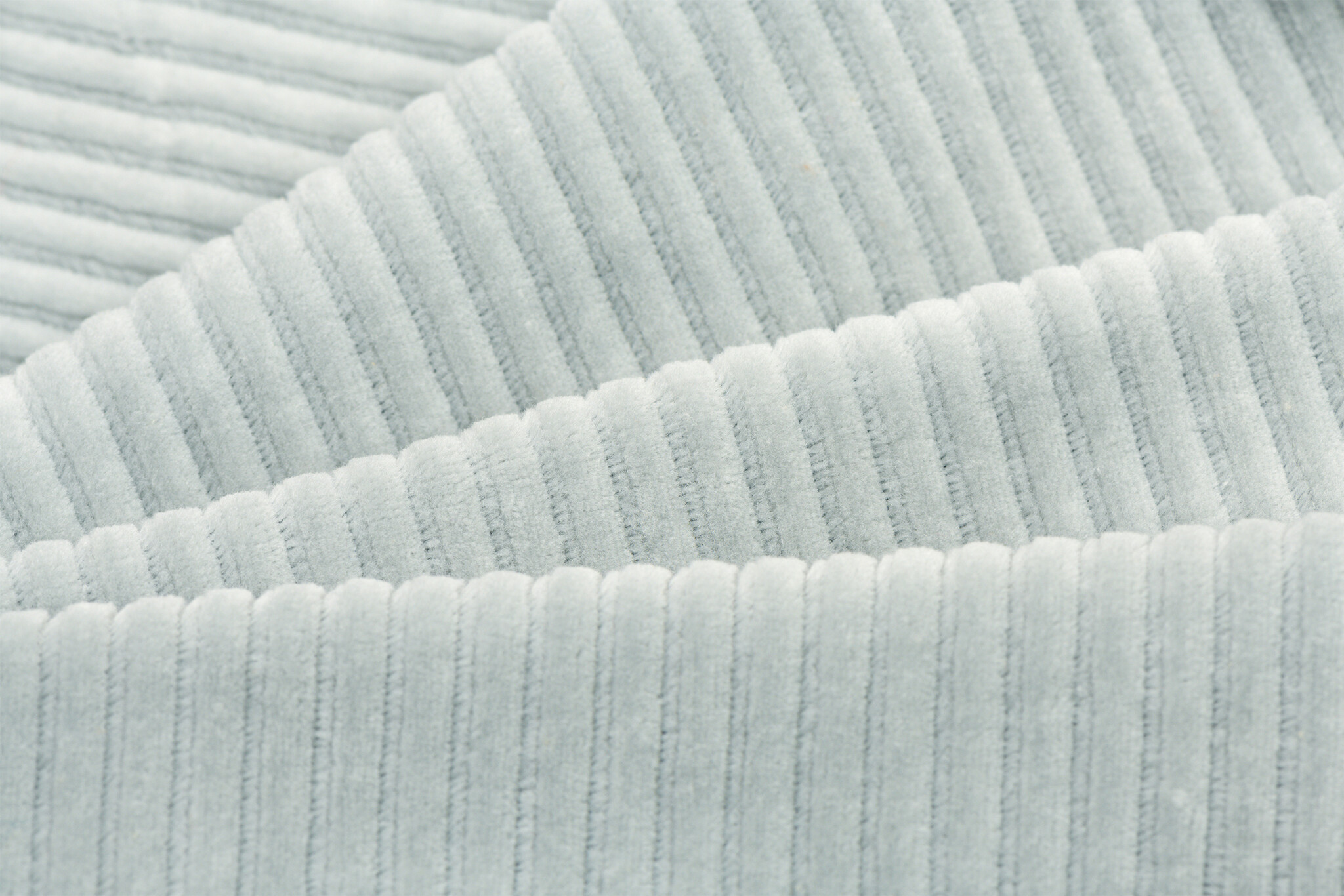 Brede Ribfluweel Jersey Stof Zeegroen – Zacht & Stijlvol