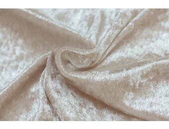 Velours de pannes uni champagne