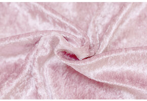 Velours de pannes uni zacht roze