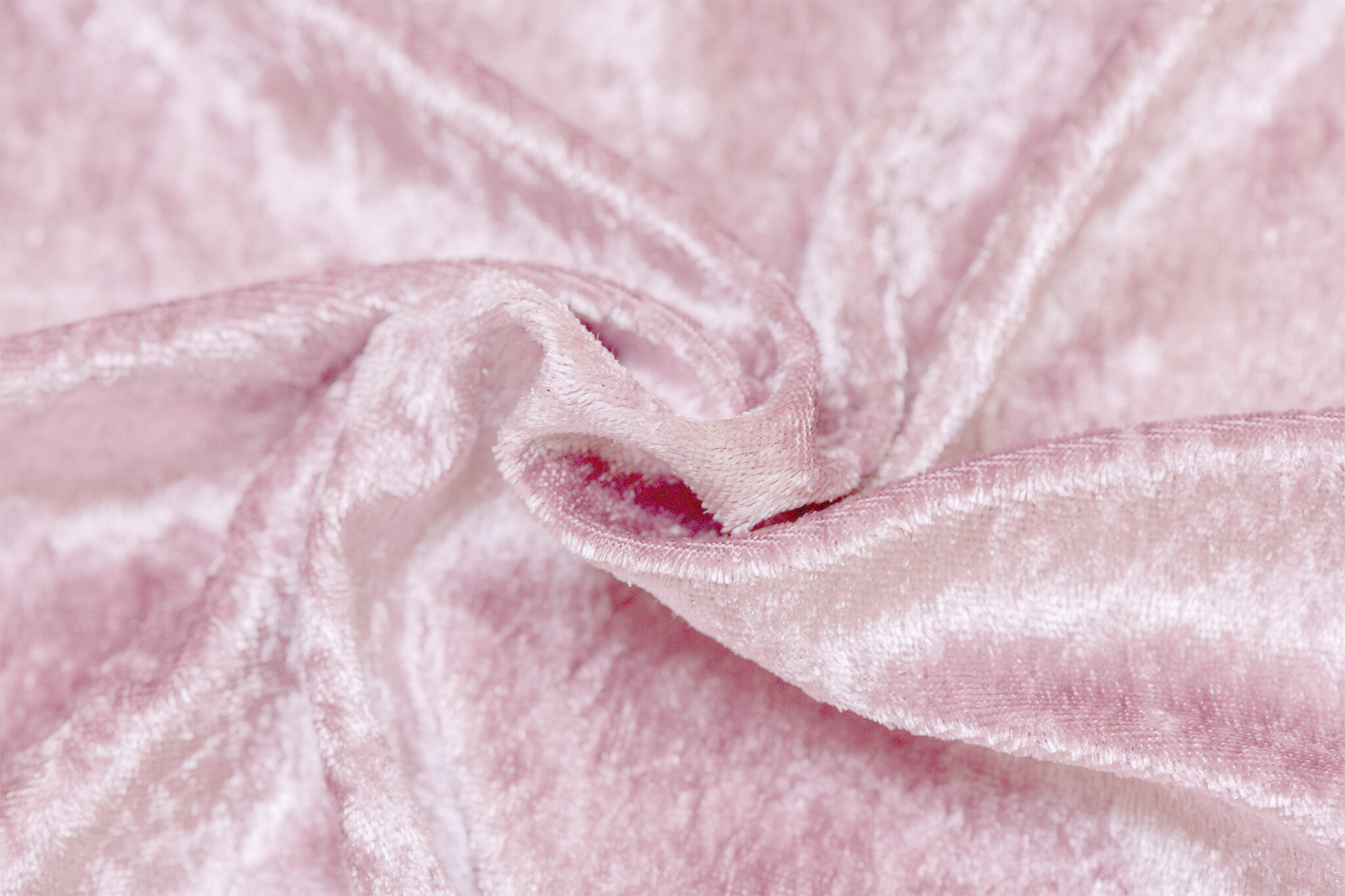 Velours de pannes uni zacht roze