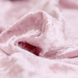 Velours de pannes uni zacht roze
